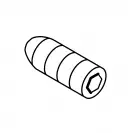 Винт к-кт за ножица за ламарина MAKITA M8x16, JS1600, JS1602 - small
