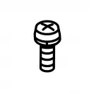 Винт с цилиндрична глава MAKITA M6x16 WG, 1805B, 1806B, 2708, 9300, 9609B, HR1800, HR1820, HR2220, LS1020 - small