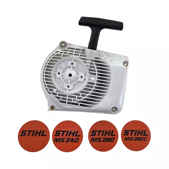 Капак на стартера, оборудван за моторен трион STIHL, 024, 024 S, 024 SW, 024 SWVH, 026, 026 C, 026 W, 026 WVH, MS 260 ...