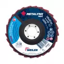 Диск ламелен за полиране WEILER METALYNX MAX POLISH 125 M Р150-220, за структурни стомани, червен - small