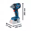 Акумулаторен гайковерт ударен BOSCH GDS 18V-330 HC, 18V,  Li-Ion, 560Nm, 1/2
