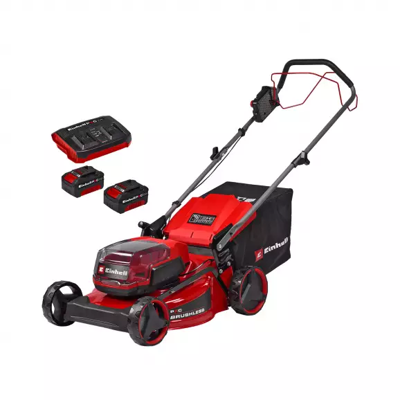 Акумулаторна косачка EINHELL GC-CM 36/46 S Li BL, 18+18V, 4.0Ah, Li-Ion, 460мм, безчетков мотор