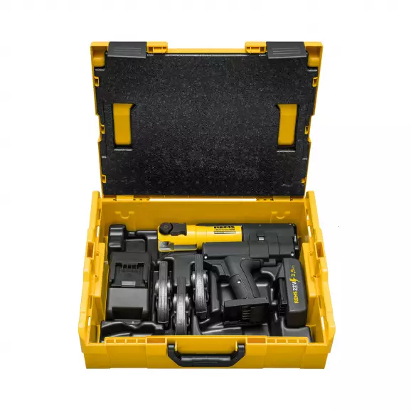 Акумулаторна радиална преса REMS Mini-Press ACC Set TH 16+20+26 L-Boxx, 21.6V, 2.5Ah, Li-Ion, ф10-40мм