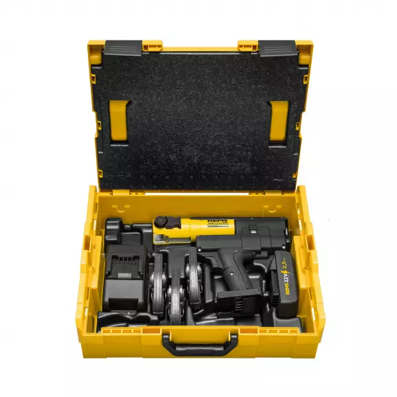Акумулаторна радиална преса REMS Mini-Press ACC Set V 15+18+22 L-Boxx, 21.6V, 2.5Ah, Li-Ion, ф10-40мм