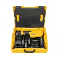 Акумулаторна радиална преса REMS Mini-Press S 22V ACC Set M 15+18+22 L-Boxx, 21.6V, 1.5Ah, Li-Ion, ф10-40мм