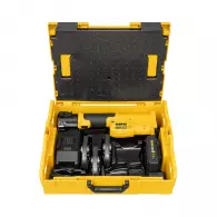 Акумулаторна радиална преса REMS Mini-Press S 22V ACC Set V 15+18+22 L-Boxx, 21.6V, 1.5Ah, Li-Ion, ф10-40мм