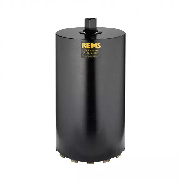 Боркорона с диамантени сегменти REMS UDKB 250x420мм, за стоманобетон и зидария, захват UNC 1 1/4'', мокро пробиване