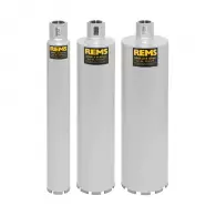 Боркорона с диамантени сегменти REMS UDKB LS 62-82-132x420мм Set, за стоманобетон и зидария, захват UNC 1 1/4'', мокро пробиване