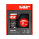 Чертилка зидарска комплект с боя SOLA CLAS SET B 30м, пластмасова, к-т със синя боя - small