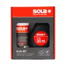 Чертилка зидарска комплект с боя SOLA CLAS SET R 30м, пластмасова, к-т със червена боя - small