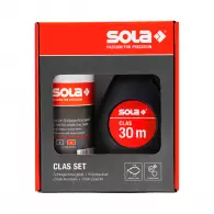 Чертилка зидарска комплект с боя SOLA CLAS SET R 30м, пластмасова, к-т със червена боя