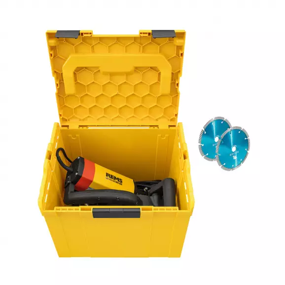 Фреза за канали REMS Krokodil 180 SR B-P + 2 x UDT LS H-P L-Boxx H, 2000W, 4500об/мин, ф180x22.23мм