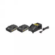 Комплект батерия и зарядно устройство REMS Power Pack 2x2.5Ah + FC 120 W, 22V, 2.5Ah, Li-Ion