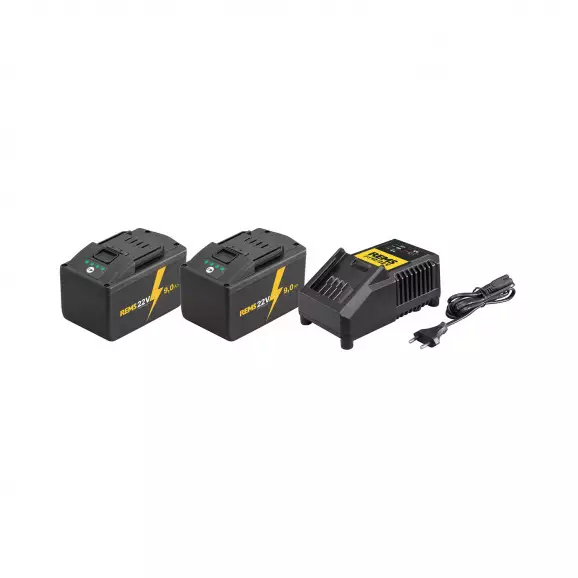 Комплект батерия и зарядно устройство REMS Power Pack 9.0Ah + FC 120 W, 22V, 9.0Ah, Li-Ion