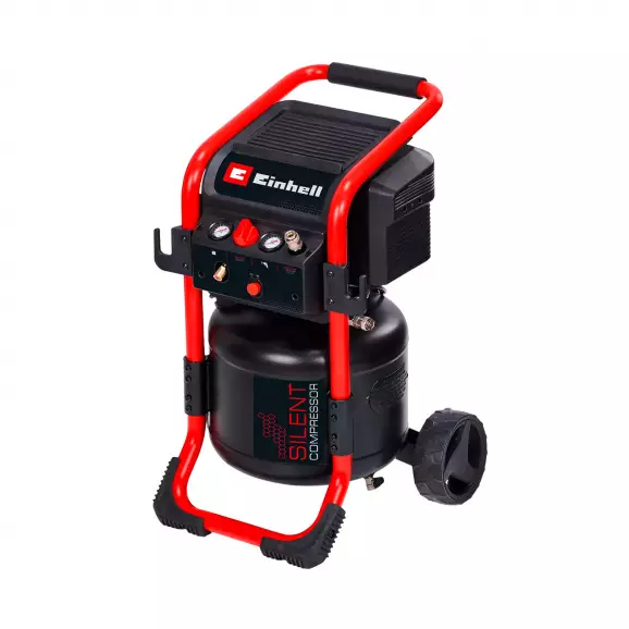 Компресор акумулаторен EINHELL TE-AC 240/24 Silent, 18+18V, 2.0-8.0Ah, Li-Ion, 166l/min