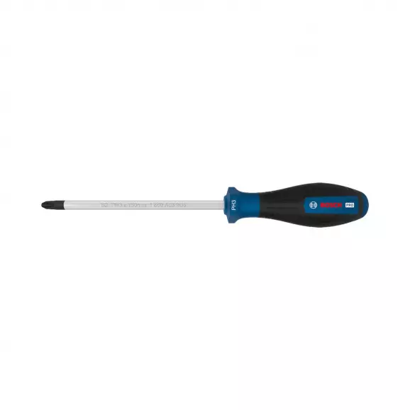 Отверткa кръстата BOSCH PH3 265x150мм, стомана S2, двукомпонентна дръжка