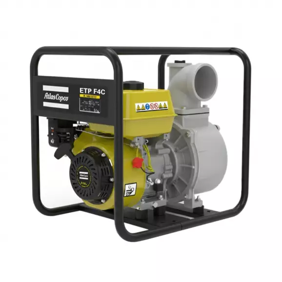 Помпа водна бензинова ATLAS COPCO ETP F4C, 5.2kW, Q=1500l/min, H=30m, 4