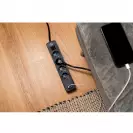 Разклонител BRENNENSTUHL 4гнезда/1.5м с ключ и 2 x USB C, с кабел 1.5м х 1.5мм2, черен - small, 295750