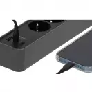 Разклонител BRENNENSTUHL 4гнезда/1.5м с ключ и USB A и 2 x USB C, с кабел 1.5м х 1.5мм2, черен - small, 295751