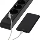 Разклонител BRENNENSTUHL 6гнезда/2.0м с ключ, USB C и USB A, с кабел 2.0м х 1.5мм2, черен - small, 294798
