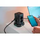 Разклонител BRENNENSTUHL 8гнезда/2.0м с ключ и 2 x USB A и 1 x USB C, с кабел 2.0м х 1.5мм2, черен - small, 301220
