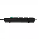 Разклонител BRENNENSTUHL Comfort-Line 4гнезда/2.0м с ключ, с кабел 2.0м х 1.5мм2, черен - small, 295753