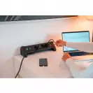 Разклонител BRENNENSTUHL Premium-Line 4гнезда/3.0м с ключ и USB A и USB C, с кабел 1.8м, черен - small, 290860