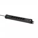 Разклонител BRENNENSTUHL Premium-Line 6гнезда/3.0м с ключ и USB A и 2 x USB C, с кабел 3.0м, черен - small, 290523