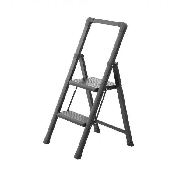Стоманена стълба DRABEST SLIM STEP 2 стъпала, -мм(на стълбата), едностранна, за домашна употреба, 150кг