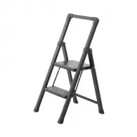 Стоманена стълба DRABEST SLIM STEP 2 стъпала, -мм(на стълбата), едностранна, за домашна употреба, 150кг