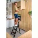 Стоманена стълба DRABEST SLIM STEP 3 стъпала, -мм(на стълбата), едностранна, за домашна употреба, 150кг - small, 303315