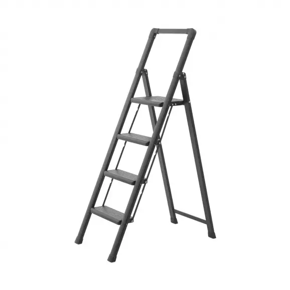 Стоманена стълба DRABEST SLIM STEP 4 стъпала, -мм(на стълбата), едностранна, за домашна употреба, 150кг
