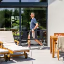 Стоманена стълба DRABEST SLIM STEP 4 стъпала, -мм(на стълбата), едностранна, за домашна употреба, 150кг - small, 303304