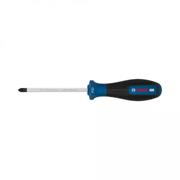 Отверткa кръстата BOSCH PZ2 212x100мм, стомана S2, двукомпонентна дръжка
