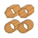 Фрезер за скосяване CMT D=65мм L=77мм I=26мм А=45° S=12мм Z=2, за дърво, HW, RH, с лагер - small, 18367
