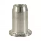 Нит гайка BRALO AL М4/L=9.5мм, алуминиева с плоска периферия, 500бр. в кутия - small, 116868