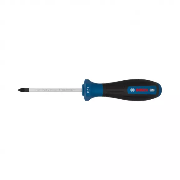 Отверткa кръстата BOSCH PZ1 177x75мм, стомана S2, двукомпонентна дръжка