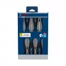 Отвертки комплект BOSCH TX10 - TX40 6части, TX, двукомпонентна дръжка - small, 301852