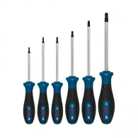 Отвертки комплект BOSCH TX10 - TX40 6части, TX, двукомпонентна дръжка