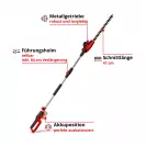 Акумулаторен храсторез телескопичен EINHELL GC-HH 18/45 Li T-Solo, 18V, 2.0-8.0Ah, Li-Ion, 450мм - small, 305319