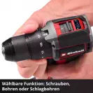 Акумулаторен ударен винтоверт EINHELL TP-CD 18/50-C Li-i BL Solo, 18V, 1.5-8.0Ah, Li-Ion, 50Nm, безчетков - small, 305466