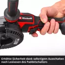 Акумулаторен ъглошлайф EINHELL TP-AG 18/125-13 QP BL, 18V, 2.0-8.0Ah, Li-Ion, ф125мм, безчетков - small, 305472