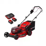 Акумулаторна косачка EINHELL GC-CM 36/51 S Li BL, 18+18V, 5.2Ah, Li-Ion, 510мм, безчетков мотор