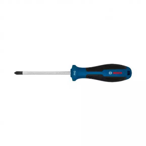 Отверткa кръстата BOSCH PH2 212x100мм, CrV, двукомпонентна дръжка