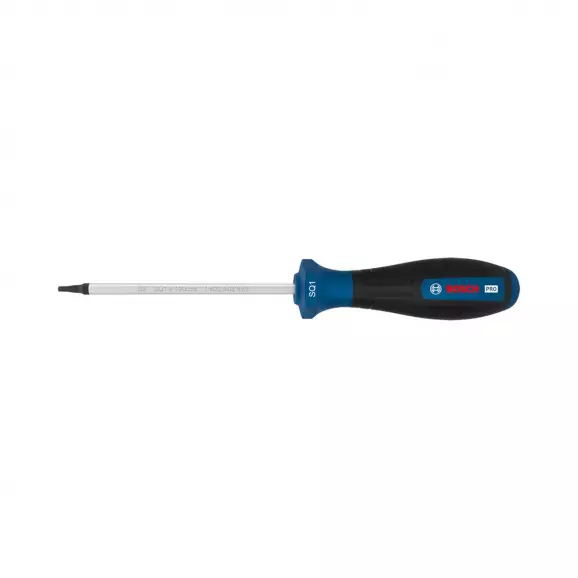 Отвертка квадрат BOSCH SQ1 x 202/100мм, стомана S2, двукомпонентна дръжка