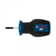 Отвертка плоска BOSCH 0.6x3.5х86/25мм, стомана S2, двукомпонентна дръжка