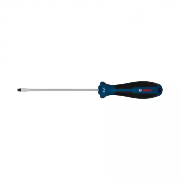 Отвертка плоска BOSCH 0.8x4.0х225/125мм, CrV, двукомпонентна дръжка
