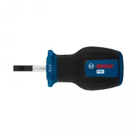 Отвертка плоска BOSCH 1.0x4.5х86/25мм, стомана S2, двукомпонентна дръжка