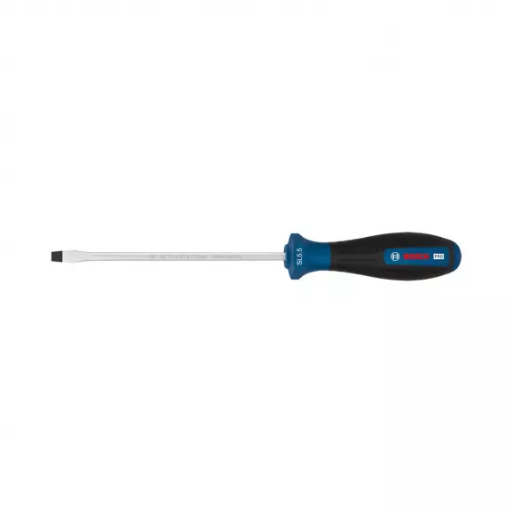 Отвертка плоска BOSCH 1.0x5.5х225/125мм, стомана S2, двукомпонентна дръжка