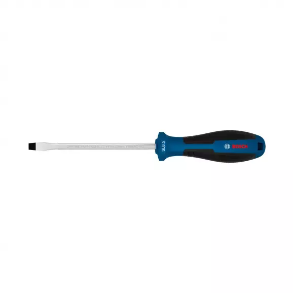 Отвертка плоска BOSCH 1.2x6.5х235/125мм, CrV, двукомпонентна дръжка
